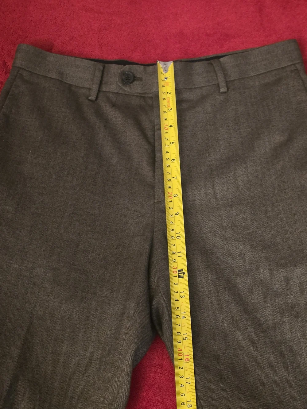 Banana Republic Tailored Fit Dress Pants Heather Brown Mens 32x30